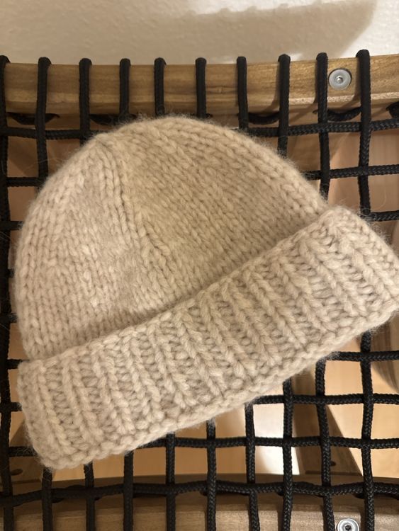 Warme Mütze von der Marke Casimier, teil aus Alpaka, Beige (Gebraucht ...