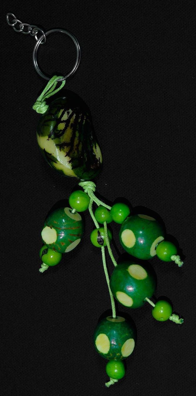 Portachiavi: Porte-clé vert en tagua – Nuovo (secondo la descrizione) da Courtepin venduto da Fin_dj7p