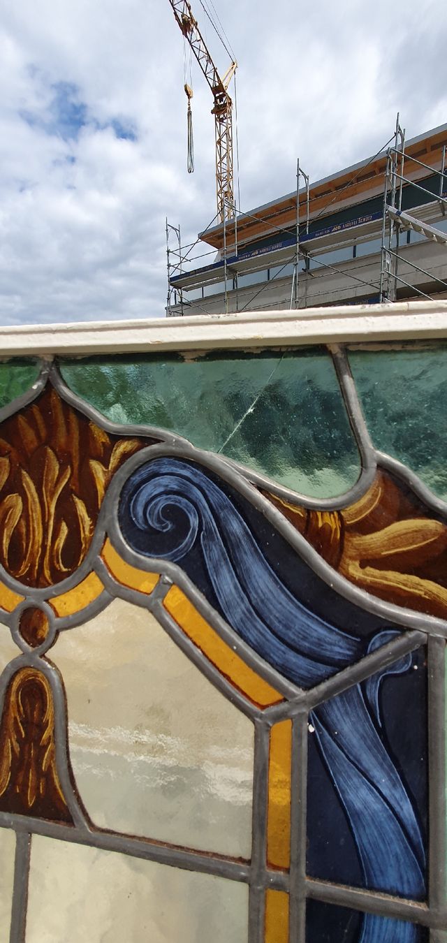 Fenster: 6 Stuck Jugendstil Fenster, Glasmalerei, Bleiverglasung – Gebraucht aus Utzenstorf von Filetto 5