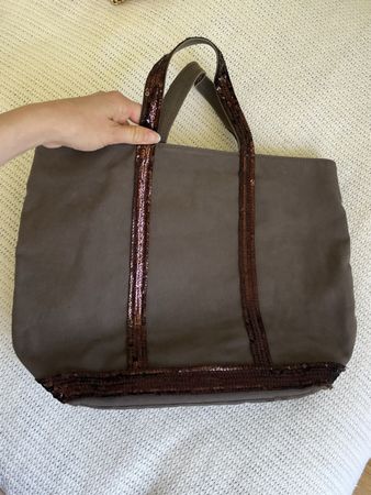 Sac Vanessa Bruno brun à sequins