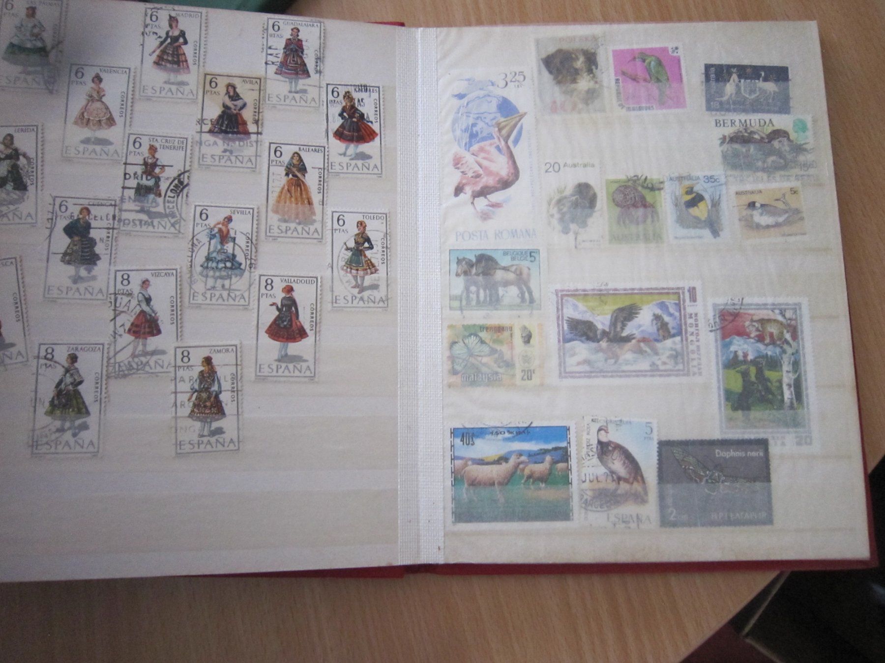 Alle Briefmarken: Lot O7 Album mit Marken Tiere, Blumen, ecc – Gebraucht aus Giubiasco von sal_9j6w 2
