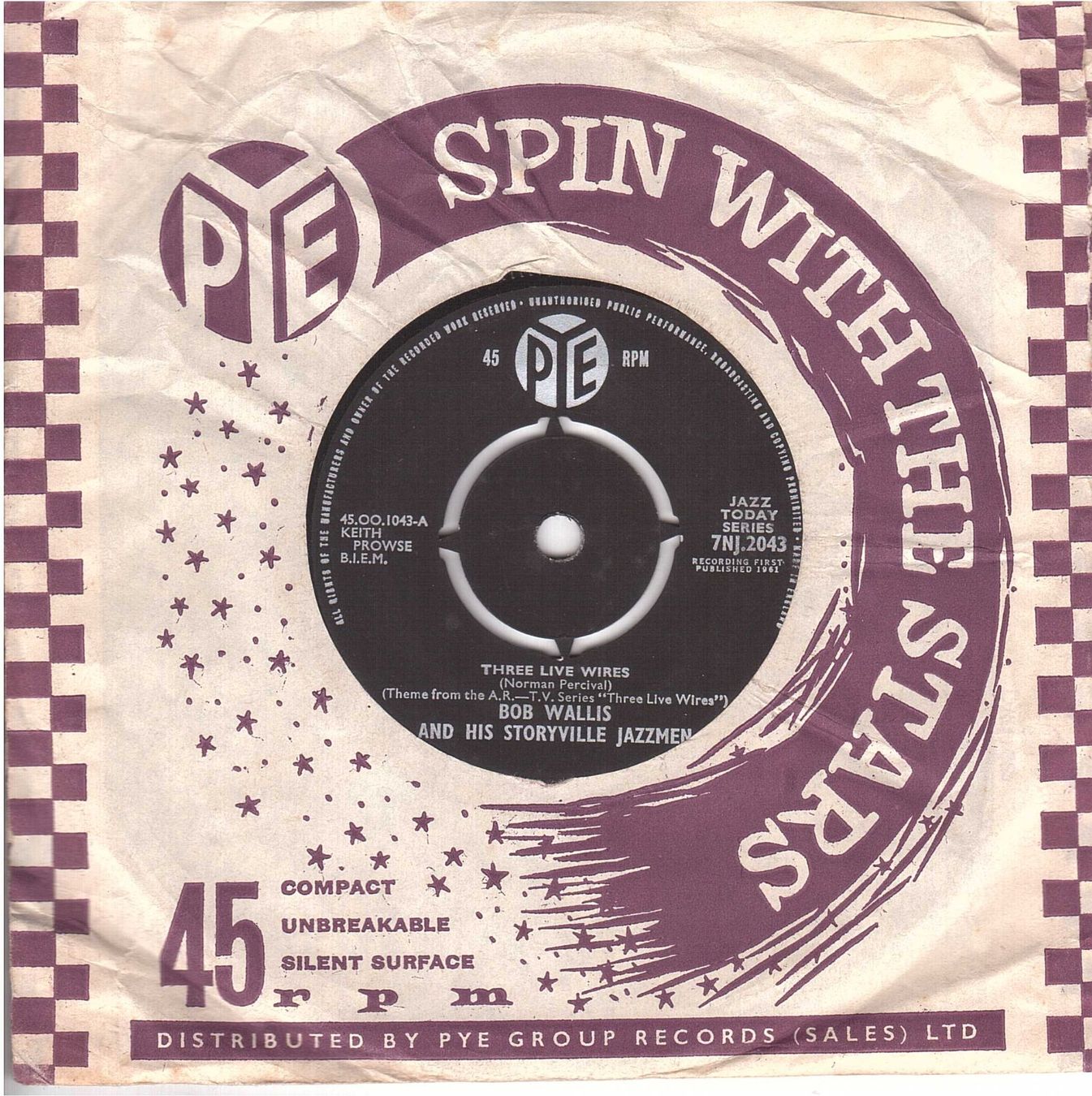 Dischi in vinile: VINYL 7  Bob Wallis -- Three live Wires – Usato da Rheinau venduto da thealbum