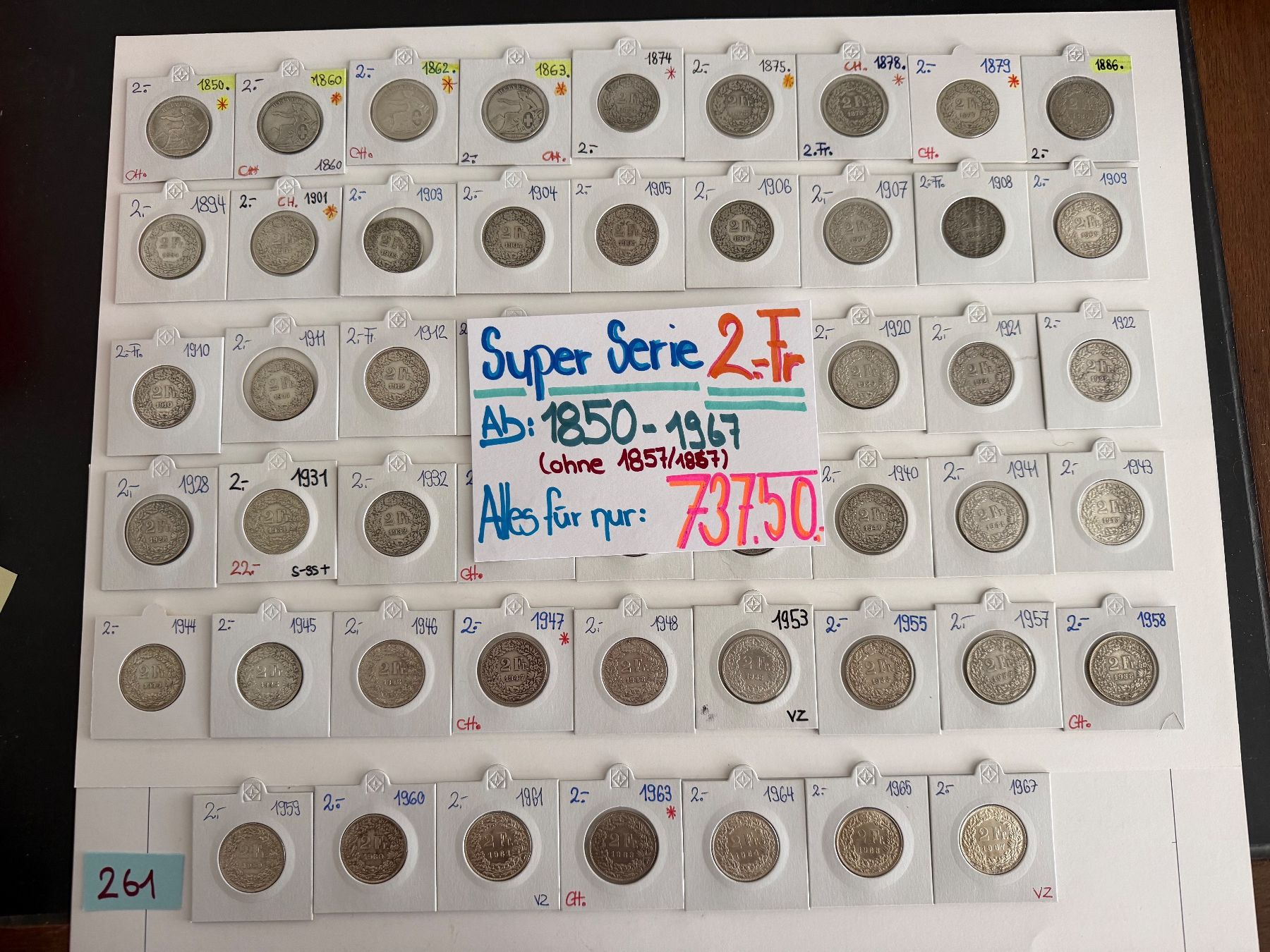 Alle Münzen: Super Serie 2.- Fr. – Gebraucht aus Engi von kasi09