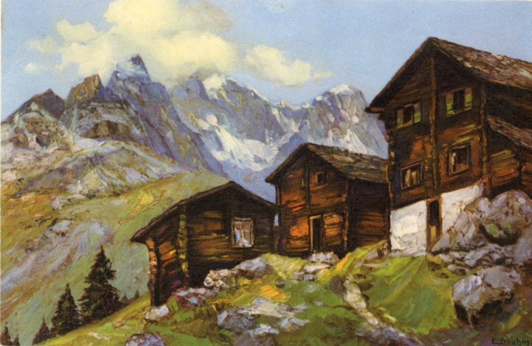Ansichtskarten: Lötschental   VS -  Trachten & Landschaft  5  diverse Karten – Gebraucht aus Brig von Valcards54 1