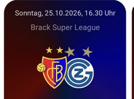 2 Sitzplätze für das Spiel Basel - GC