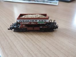 Schotterwagen Weiacherkies beladen Kurzkupplung