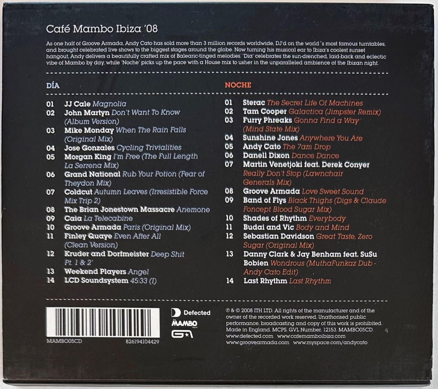 CD: Café Mambo Ibiza 08 – Usato da Martigny venduto da jereq 1