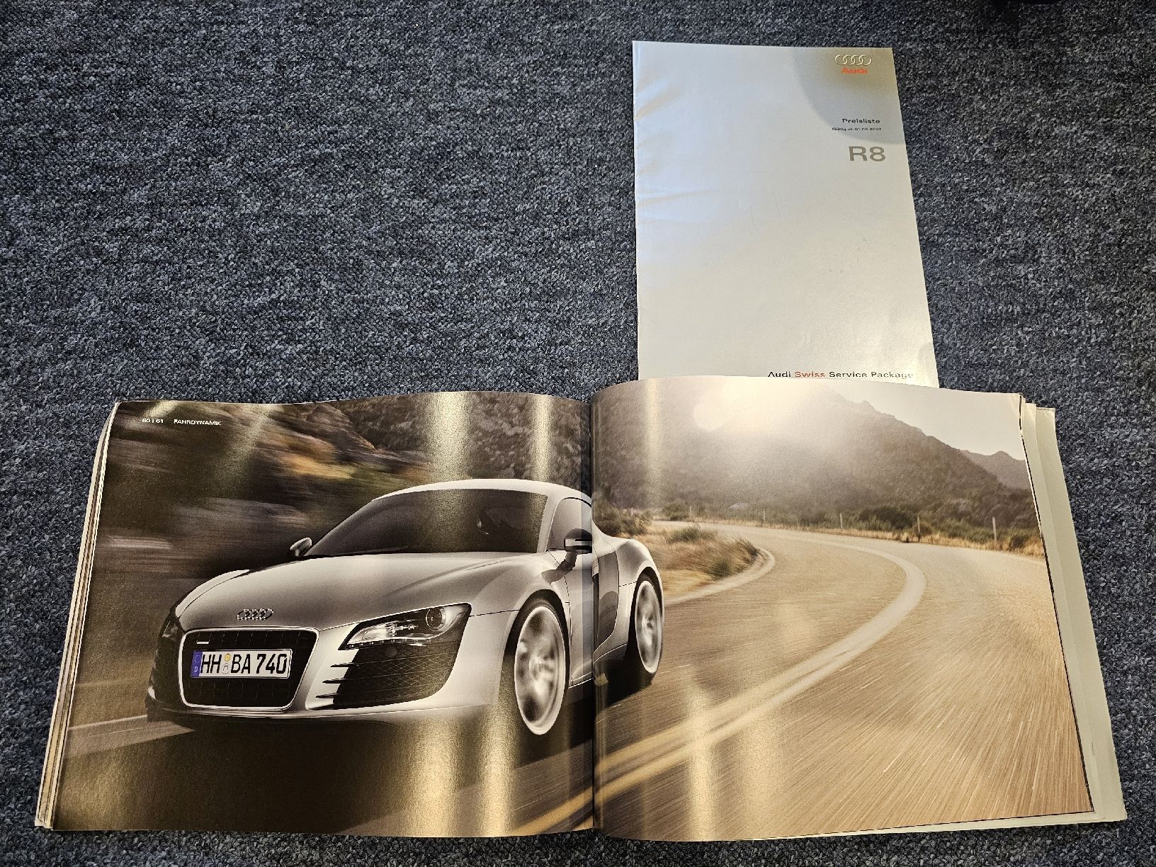 Audi Documenti: AUDI R8 Prospekt mit Preisliste – Usato da Steffisburg venduto da RnPerformanceShop