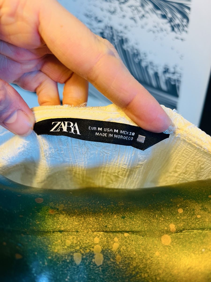Zara Camicette: Zara Bluse, Gr M, Crèmefarben, Rüschen/Volants – Usato da Murten venduto da Rebelle_en_Style 2