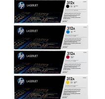 4-er Pack HP Toner, CF380X+CF381A+CF382A+CF383A, 312X / 312A