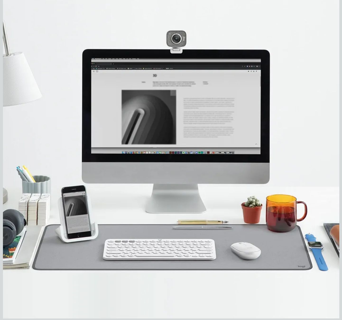 Logitech Tappetini per mouse: Logitech Desk Mat - Studio Series Mausmatte – Nuovo e nell'imballaggio originale da Winterthur venduto da Pcline1 3
