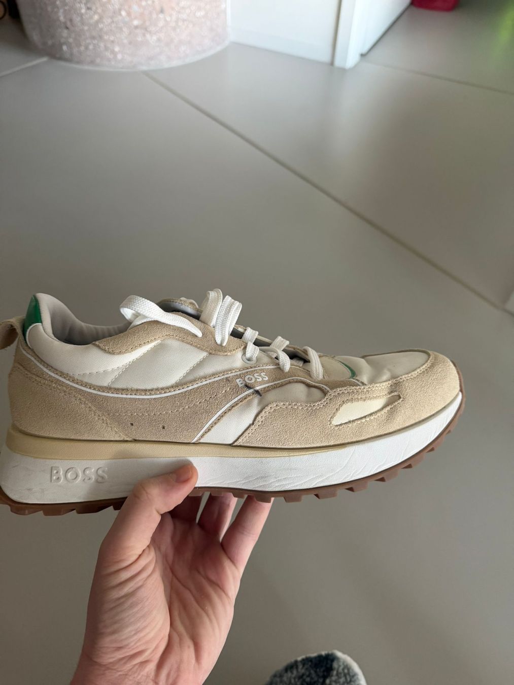 Hugo Boss Scarpe da uomo: Basket Hugo Boss beige – Usato da Genève venduto da Rachelp13 2