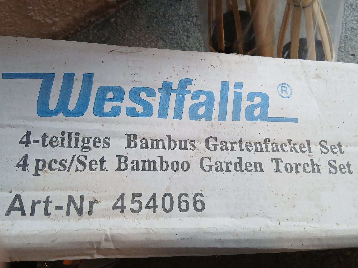 Candele: GARTENFAKELN 4stk 75cm bambus – Nuovo e nell'imballaggio originale da Pfäffikon SZ venduto da Marcus_Aurilius 2