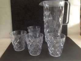 Koziol - Carafe 1,6L  et 4 verres