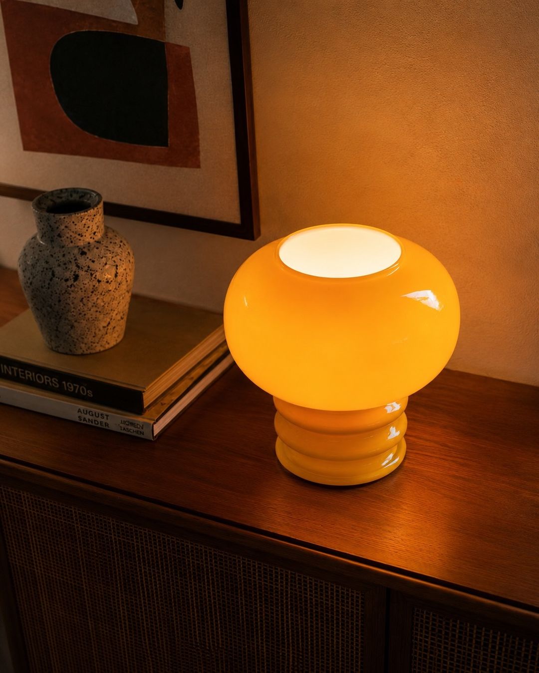 Lampen: 70s Design-Ikone: Orange Space-Age Glaslampe – Gebraucht aus Buchs AG von dsbu 2