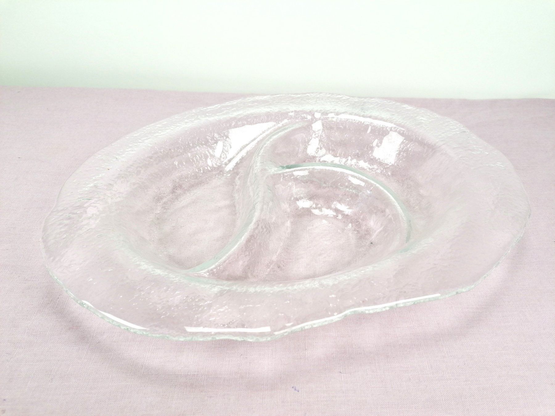 Niederer Ciotole: Ovale. flache Glasschale Roberto Niederer – Usato da Köniz venduto da Brockenreich 1