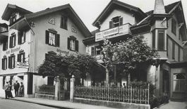 6.9.48 Lungern OW Nahbild Hotel Alpenhof+Depandance/selten