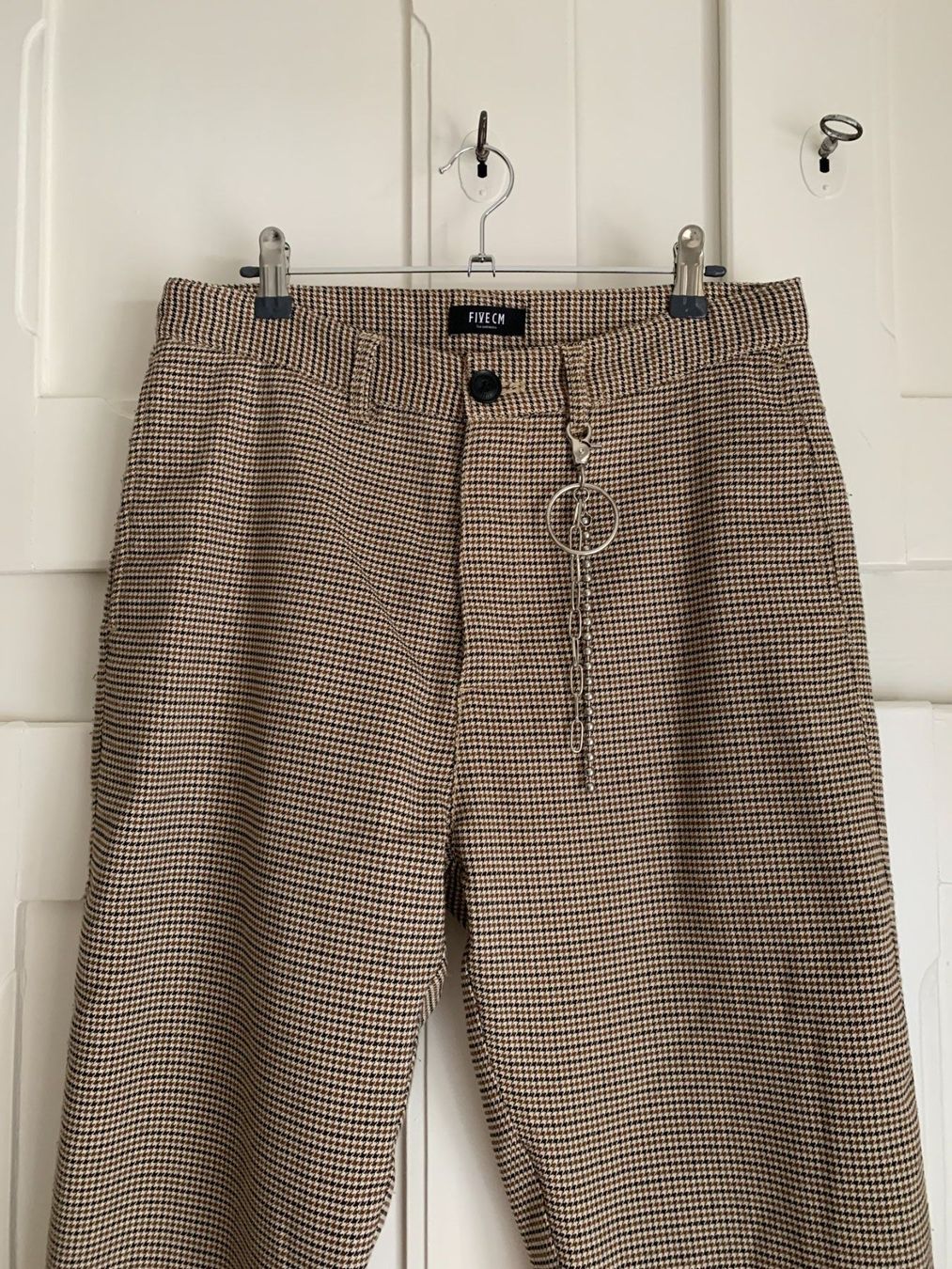 Pantalons: FIVE CM - Hose beige mit Hahnentritt M – D'occasion à Zürich par Diazaio 1