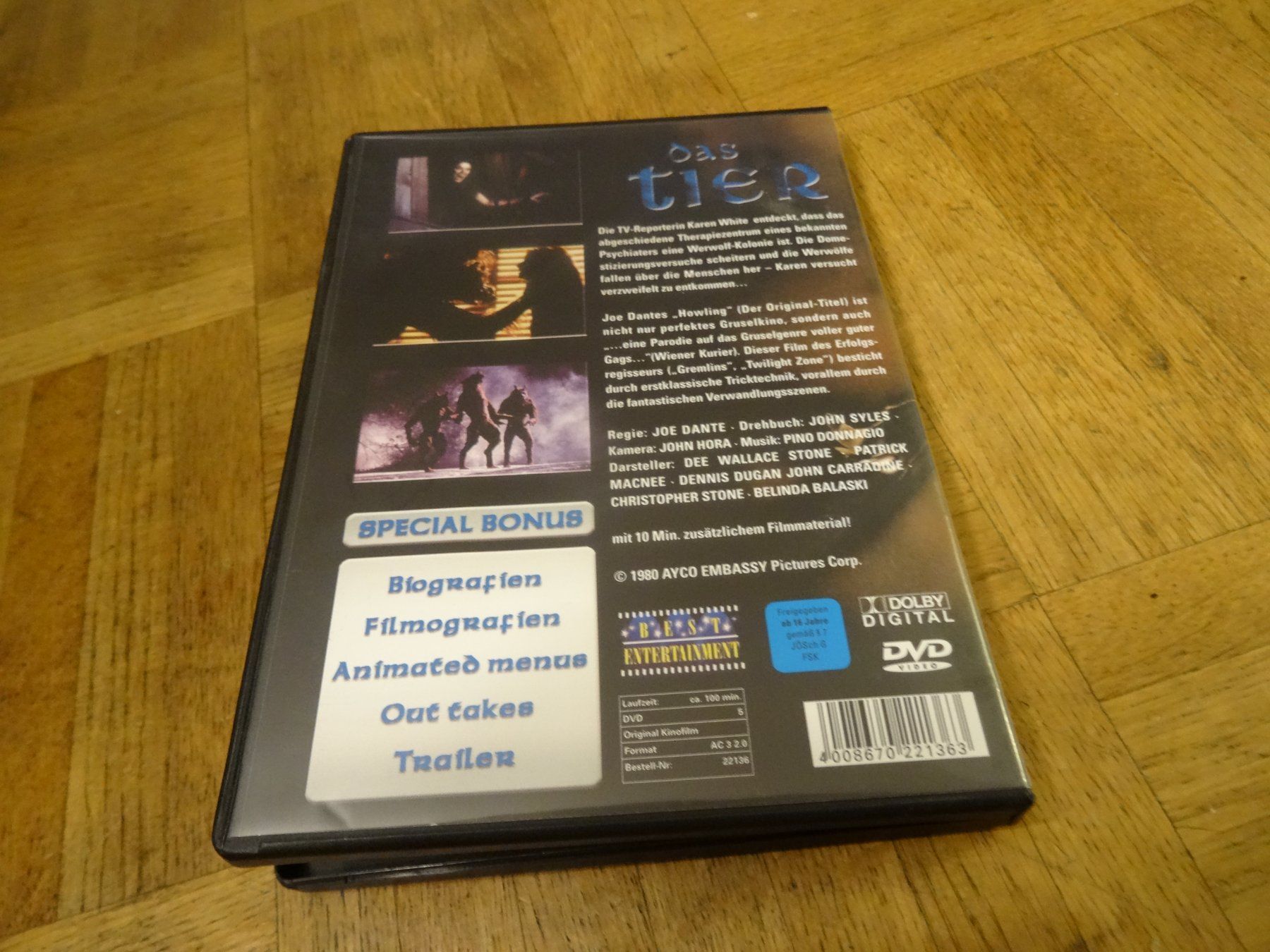 Alle DVDs: Das Tier (Joe Dante) DVD – Gebraucht aus Olten von Disc-Verkauf 2