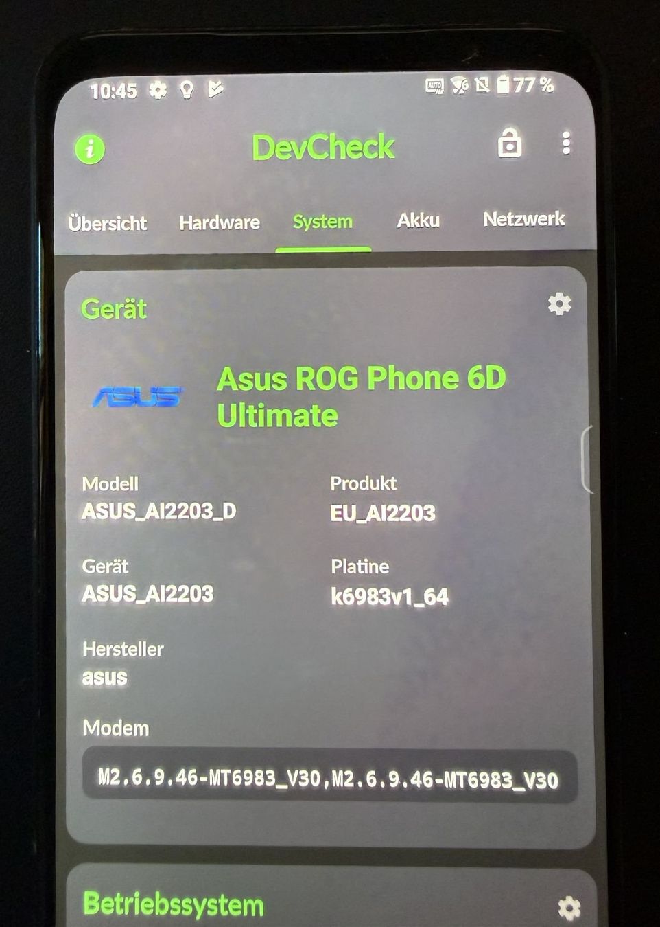 Asus Handys / Smartphones: ASUS ROG Phone 6D Ultimate – Gebraucht aus Brügglen von sahlmar1 5