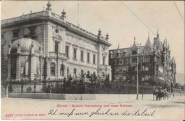 Karte Zürich (Galerie Henneberg u. Rotes Schloss1906)