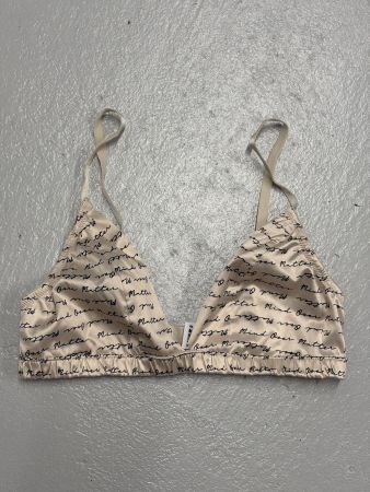 Softbh M Hunkemöller beige mit Schrift BH Triangel Satin