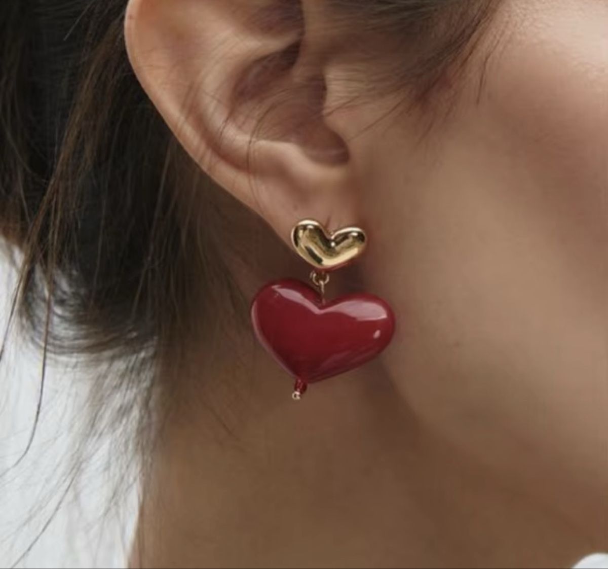 Orecchini pendenti & Orecchini a lobo: Ohrringe mit Herzen, Zara – Nuovo (secondo la descrizione) da Horgen venduto da Ed0
