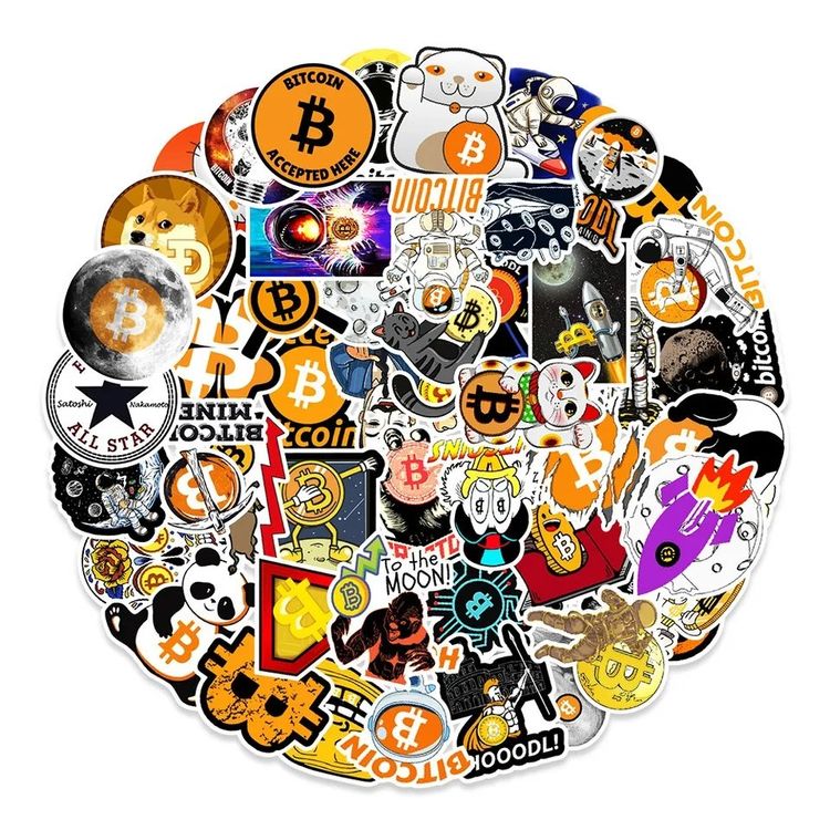 Autocollants: Bitcoin Sticker Mega Pack  50 Stk. – Neuf avec emballage d'origine à Tuggen par Zweitechanceboutique