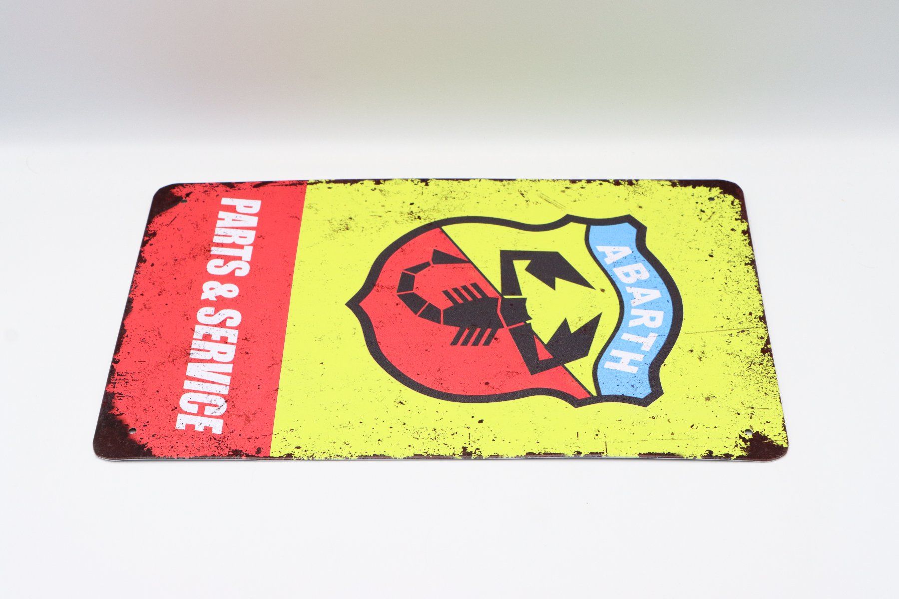 Abarth Schilder: Fiat Abarth Parts & Service Blechschild – Neu (gemäss Beschreibung) aus Bühl b.Aarberg von Collectorpassions 2