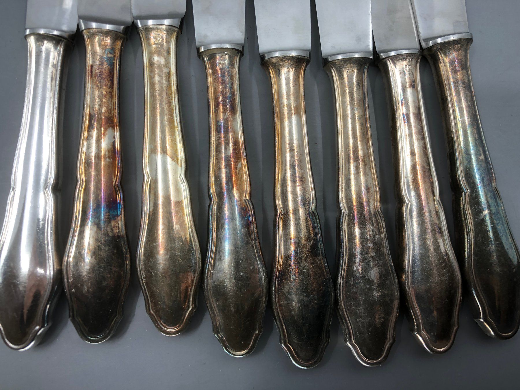 Posate: 8 Tafelmesser versilbert – Usato da Basel venduto da Tiabeanie 8
