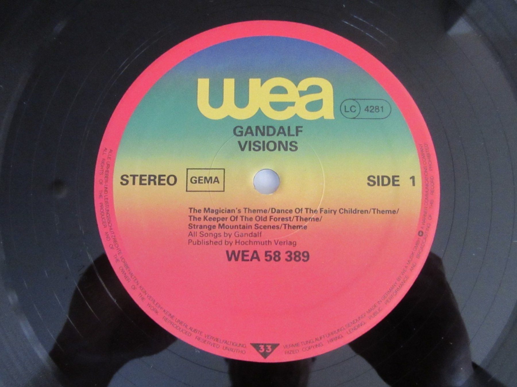 Dischi in vinile: Langspielplatte GANDALF - VISIONS – Usato da Degersheim venduto da Tforelle 5
