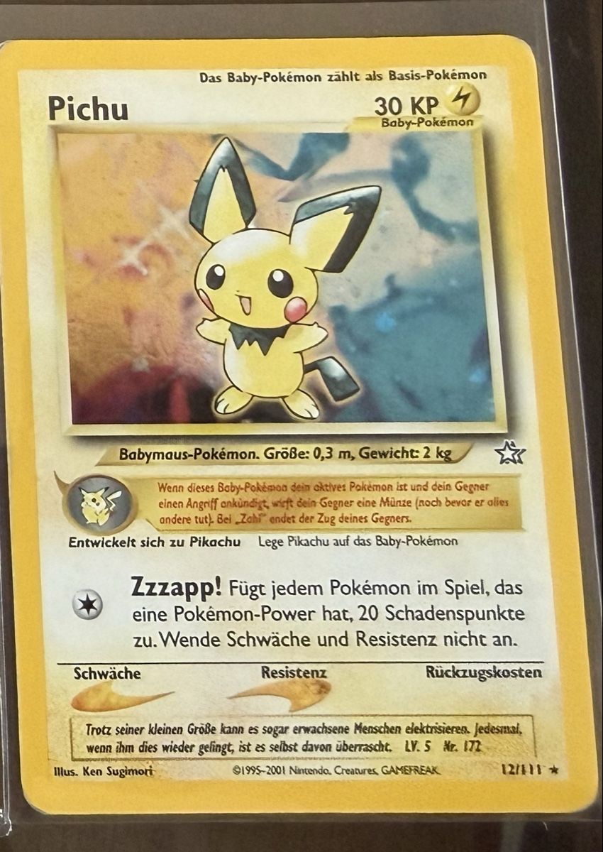 Pokémon Carte collezionabili: Pichu holo  – Nuovo (secondo la descrizione) da Wynau venduto da Ziegler_Secondhand