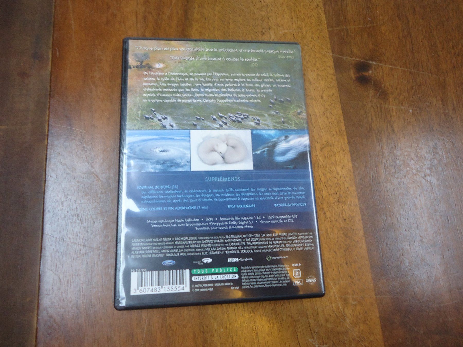 Alle DVDs: DVD - Un jour sur terre – Gebraucht aus Vessy von mafabe 1