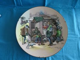 Porzellan - Teller zum aufhängen  (England gestempelt)