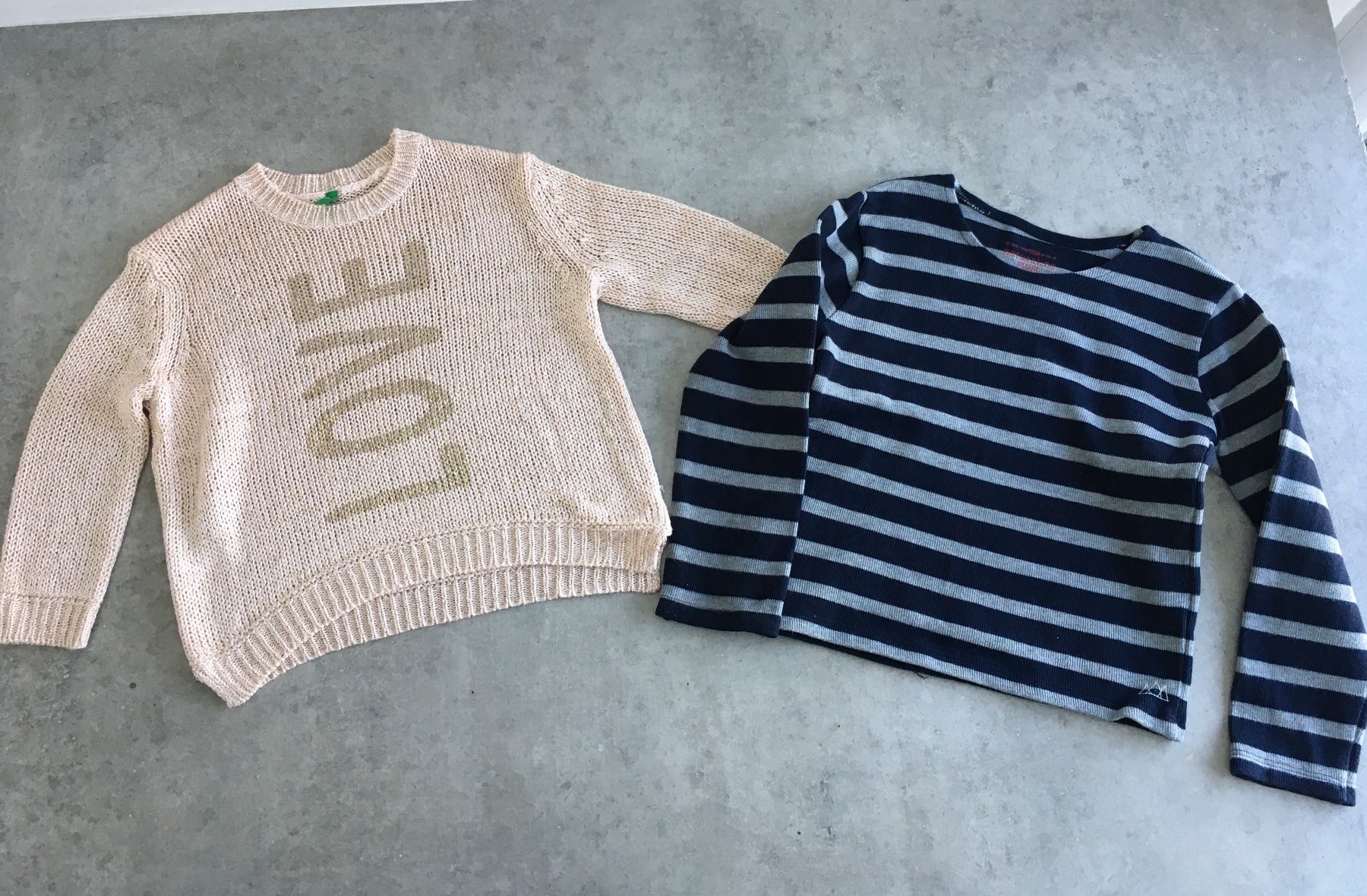 Lotti & Set di vestiti: Kleiderpaket 2 Pullover Gr. 110 Benetton und Naturaline – Nuovo (secondo la descrizione) da Zollikofen venduto da spunk65