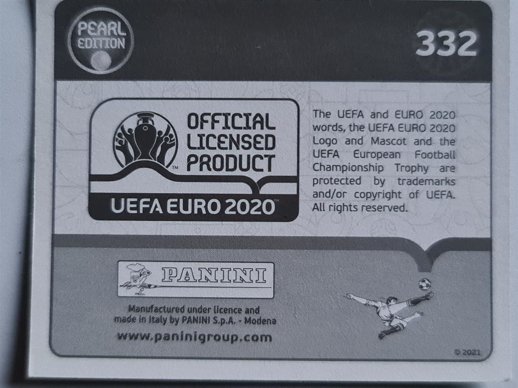 Panini Carte collezionabili: Panini EURO 2020 pearl edition 332 – Nuovo (secondo la descrizione) da Dintikon venduto da Prime-shop 1