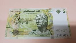 Tunesien 5 Dinar 2013, punische Schiffe, Hannibal