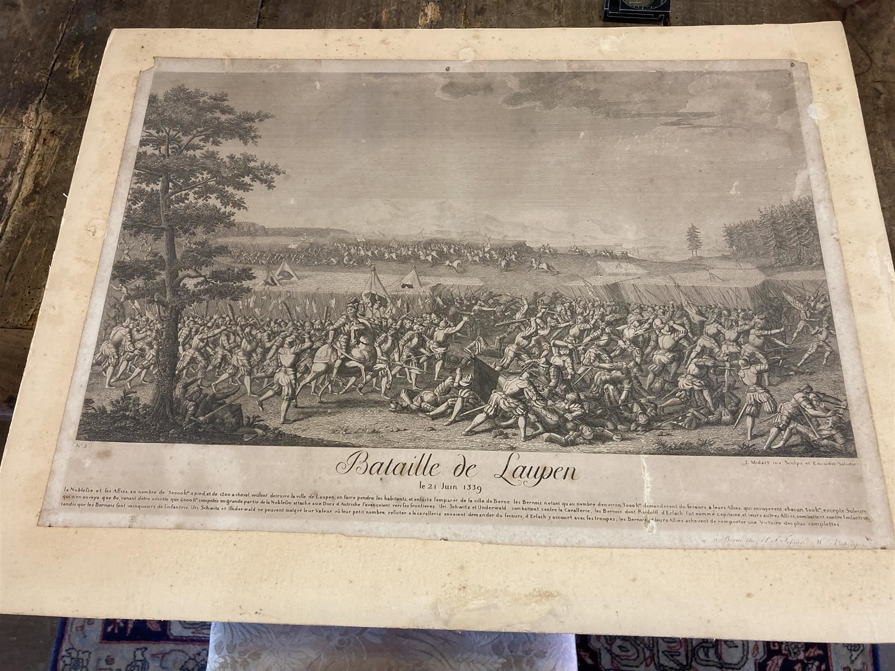 Stiche: Bataille de Laupen – Gebraucht aus Bern von Jwpm66