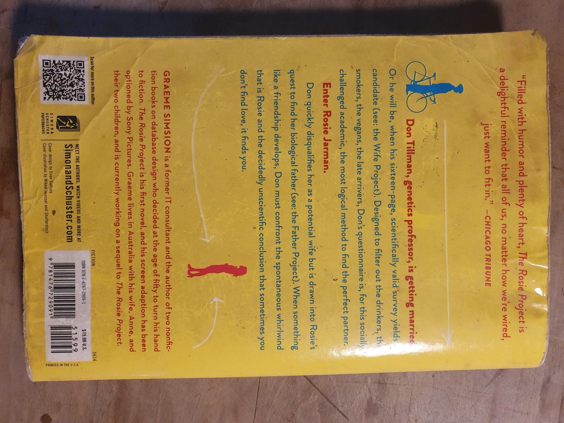 Libri: The Rosie Project Graeme Sinsion Simon & Schuster – Usato da Zürich venduto da loosebone 1