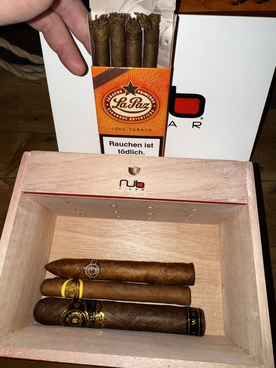Humidor per sigari: Humidor Kiste mit Zigarren Kutter & Feuerzeug – Usato da Seuzach venduto da Wolf936 5