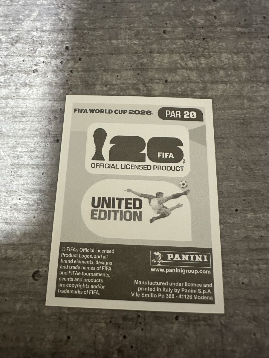 Panini Carte collezionabili: PAR 20 , FIFA WORLD CUP 2026 PANINI  – Nuovo (secondo la descrizione) da Frauenfeld venduto da 1PegPeg1 1