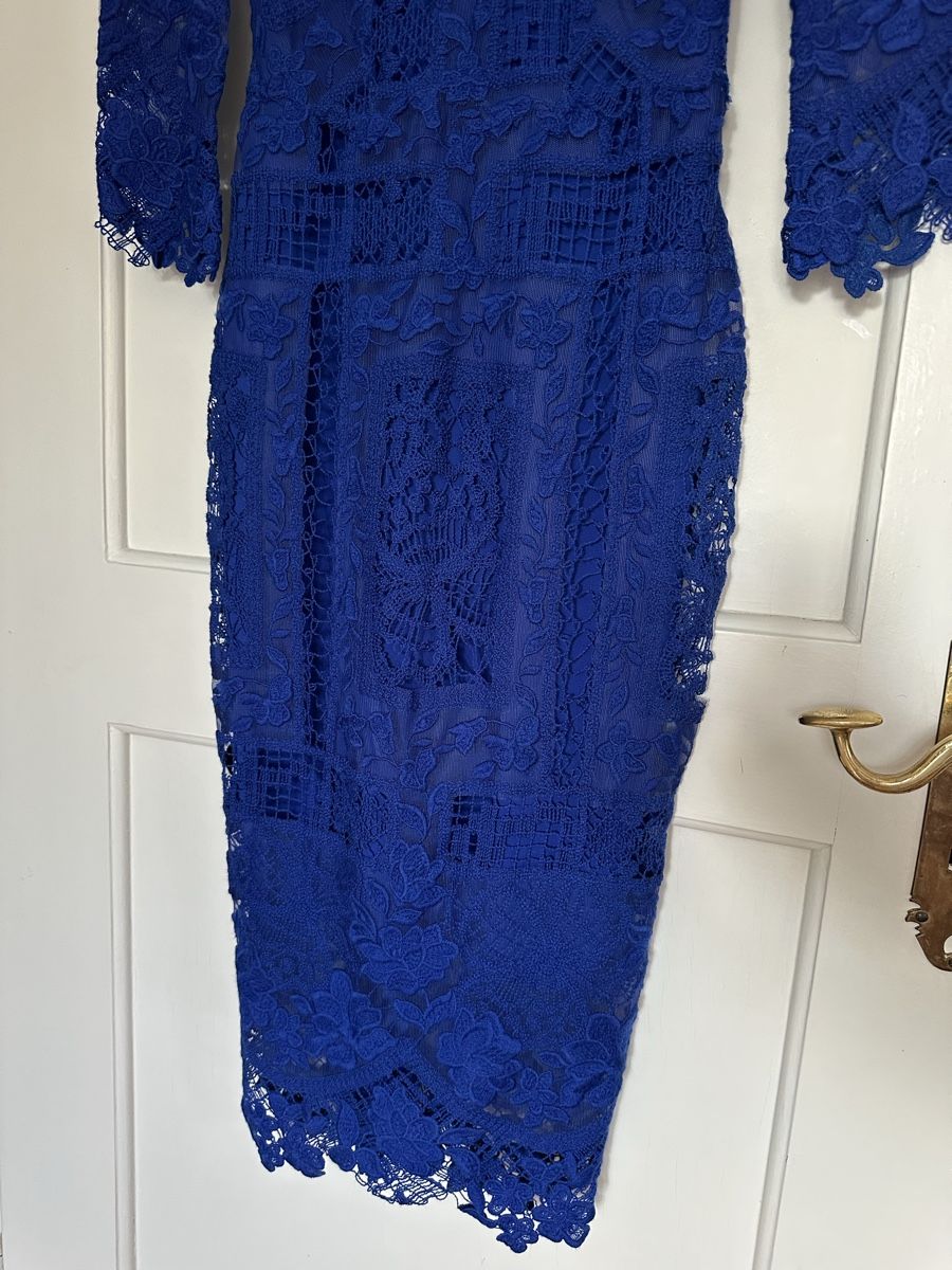 Ermanno Scervino Vestiti: Ermanno Scervino Spitzenkleid blau Groesse 40 – Usato da Zollikon venduto da _M65_ 2