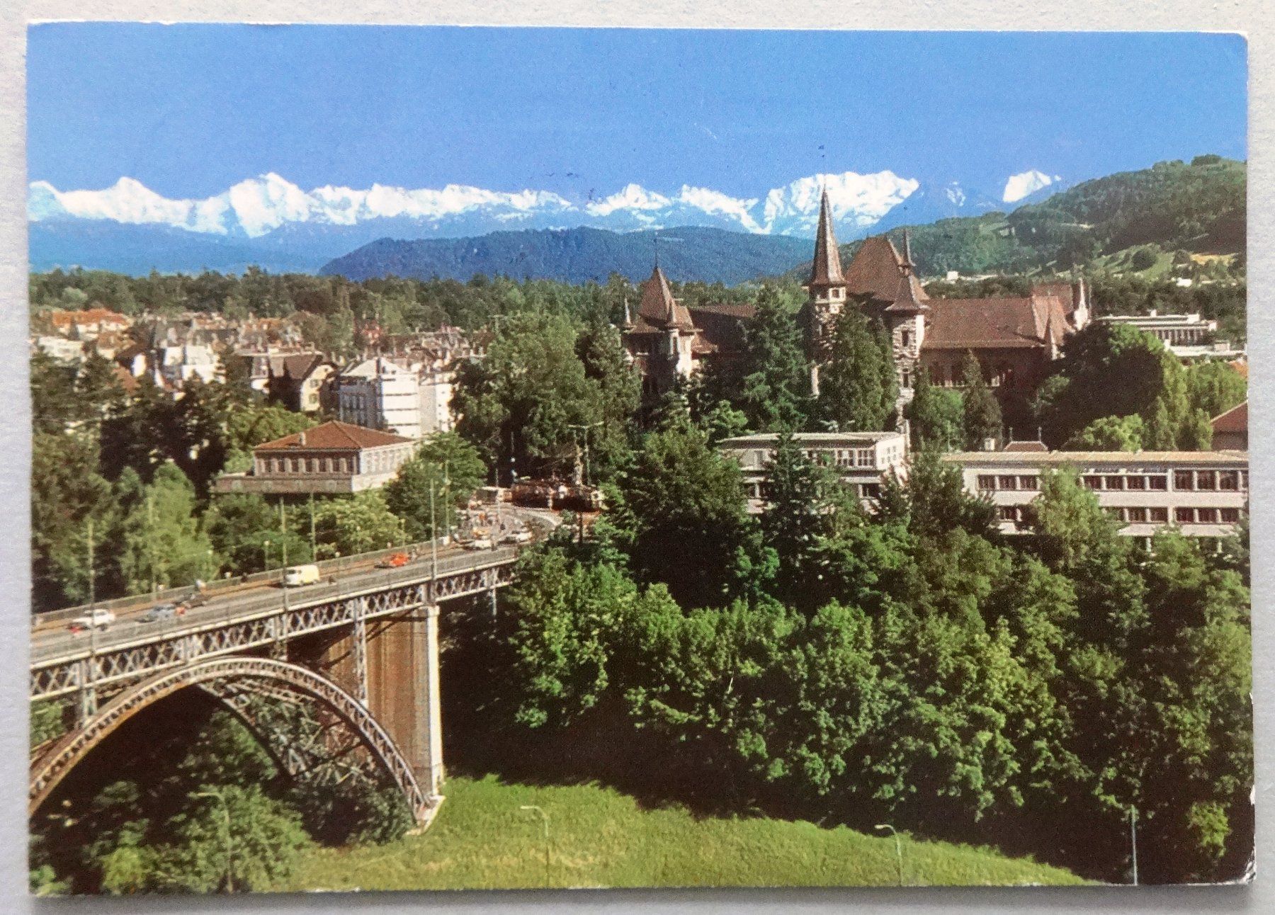 Cartoline postali: Bern und die Alpen – Usato da Fétigny venduto da Billy2miny
