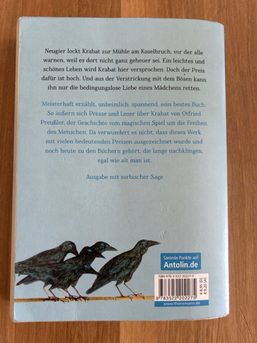 Livres: Buch Krabat von Otfried Preussler  – D'occasion à St. Urban par uschi73 1