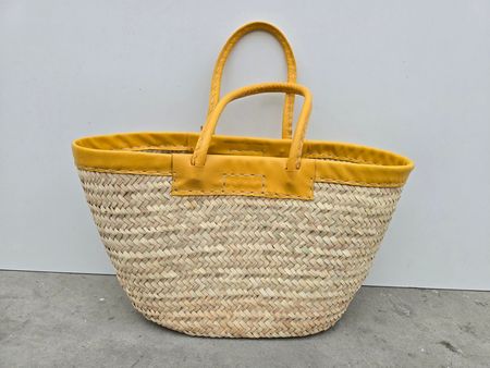Korb: Shopper oval gelb-ANGEBOT