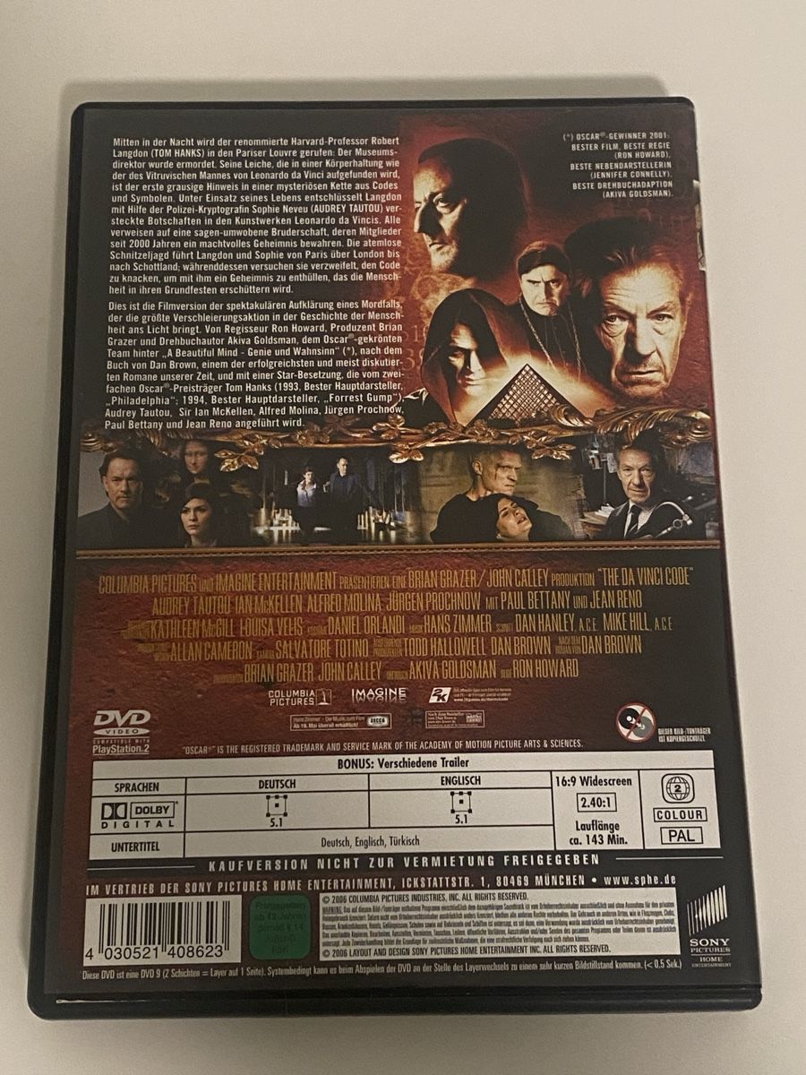 Tutti i DVDs: The Da Vinci Code - Sakrileg – Usato da Oensingen venduto da mig_99db 1