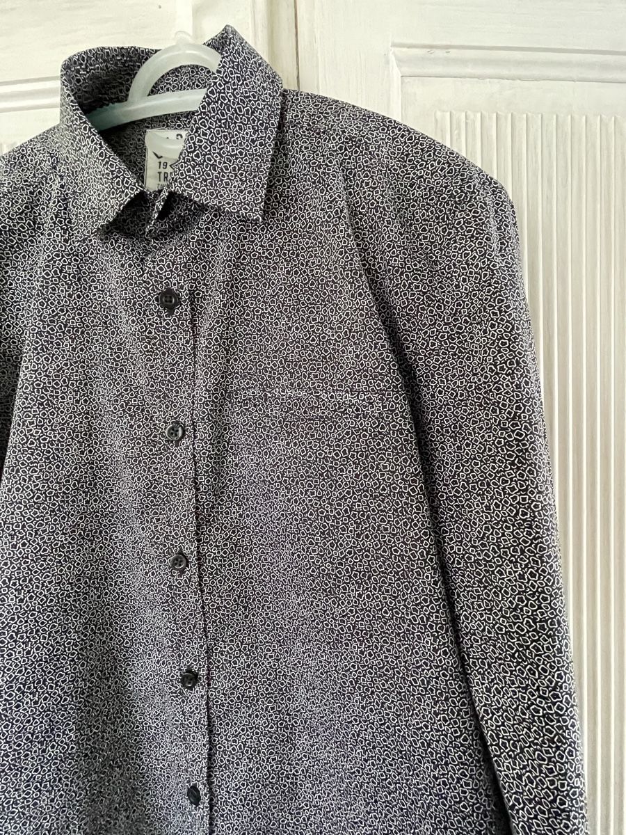 Lee Camicie: Lee Cooper Herrenhemd Gr. M schwarz gemustert – Usato da Goldswil venduto da _Dudy_ 5