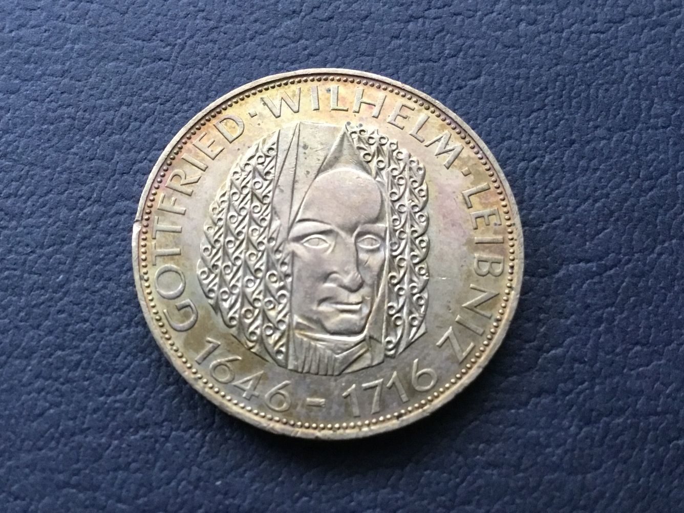 Tutti le monete: 5  Deutsche Mark LEIBNIZ 1966 – Usato da St. Margrethen SG venduto da alfapeugeot10