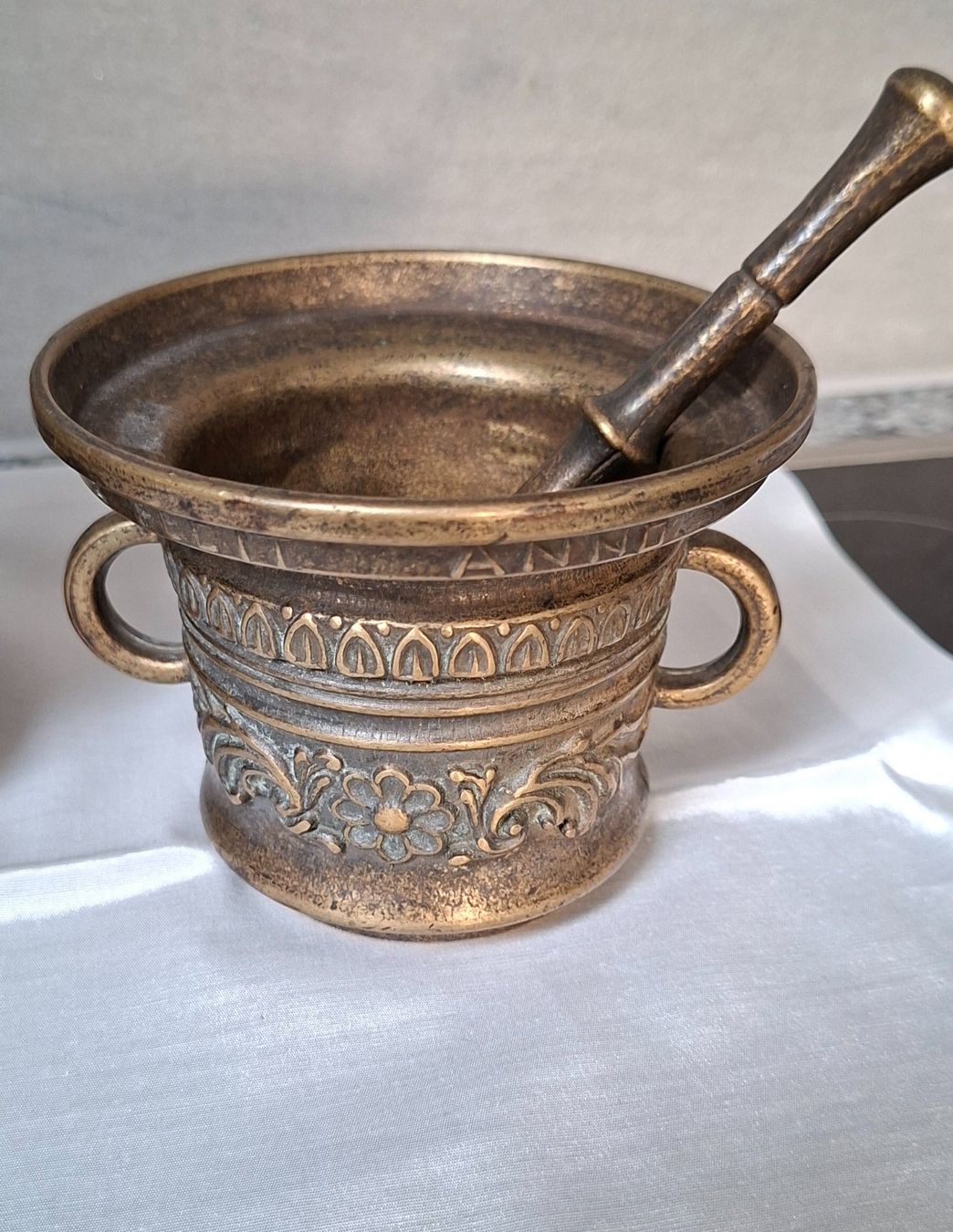 Altro per cucinare: 3 Stück Messing Mörser mit Stössel – Usato da Möhlin venduto da teddybaer8 1