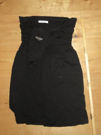 Bandeau Kleid Damen Schwarz